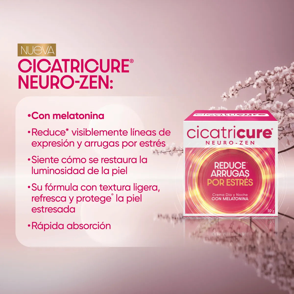 Cicatricure Neuro-Zen 50g | Crema anti-edad efecto relajante