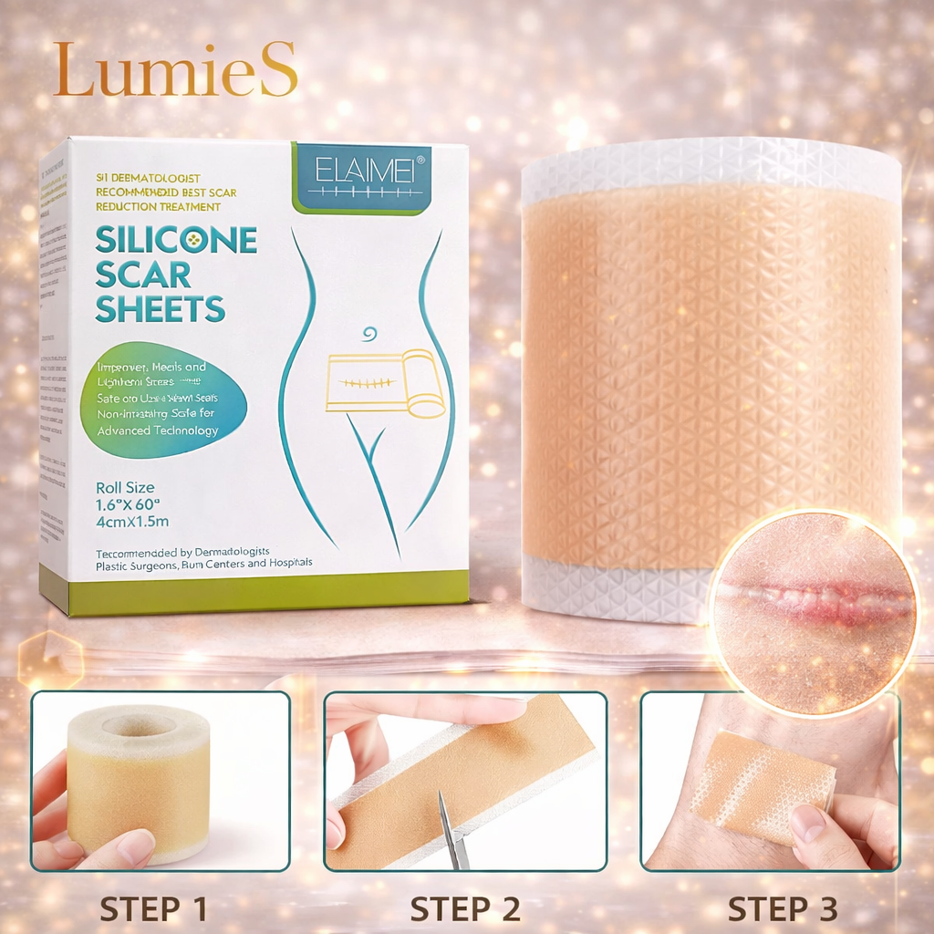Cinta de Silicona para Cicatrices (Rollo 150 cm x 4 cm) – Reutilizable