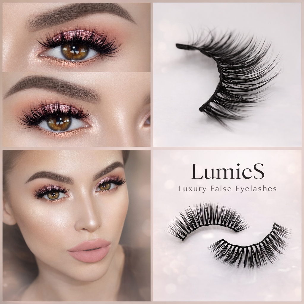 Set de Pestañas Magnéticas x3 pares + Delineador Magnético