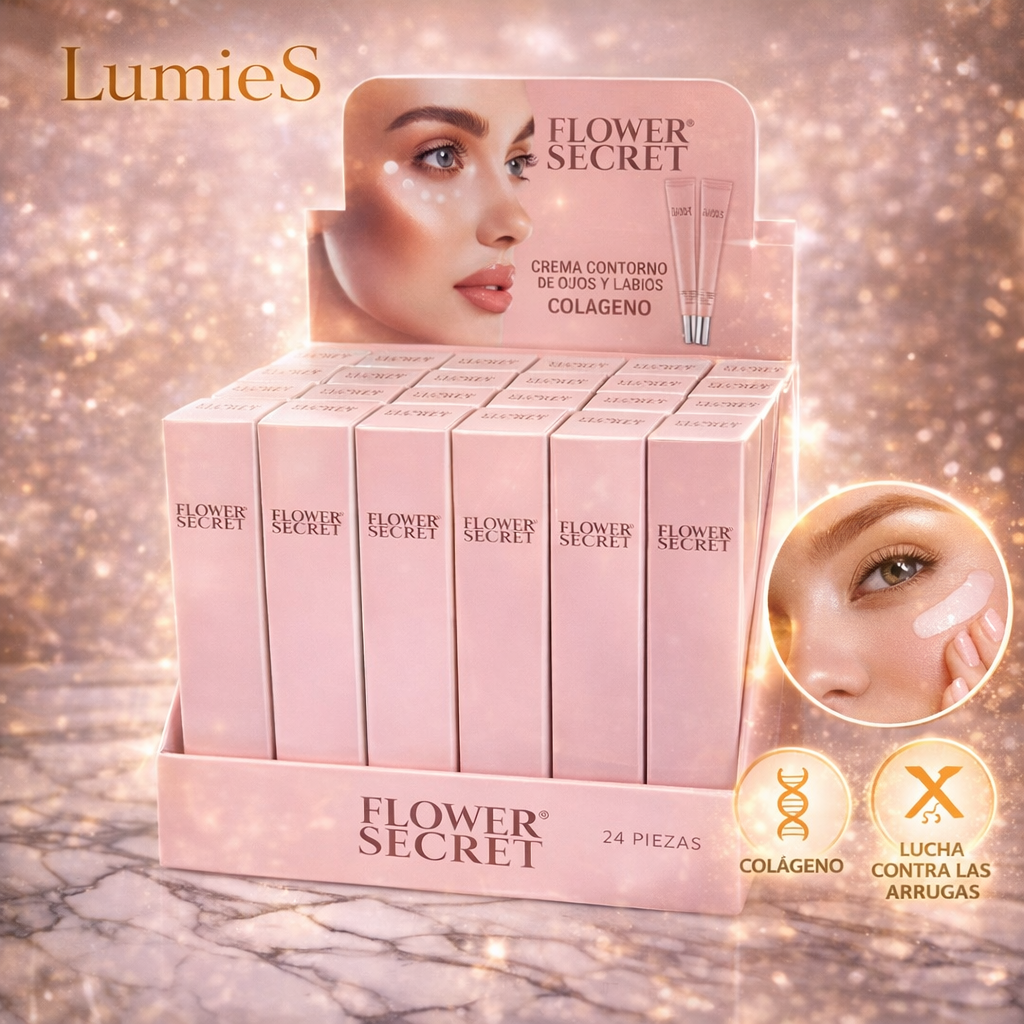 Crema Contorno de Ojos y Labios con Colágeno – Flower Secret (25 ml)