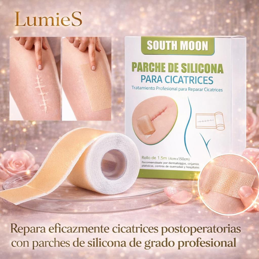 Cinta de Silicona para Cicatrices (Rollo 150 cm x 4 cm) – Reutilizable